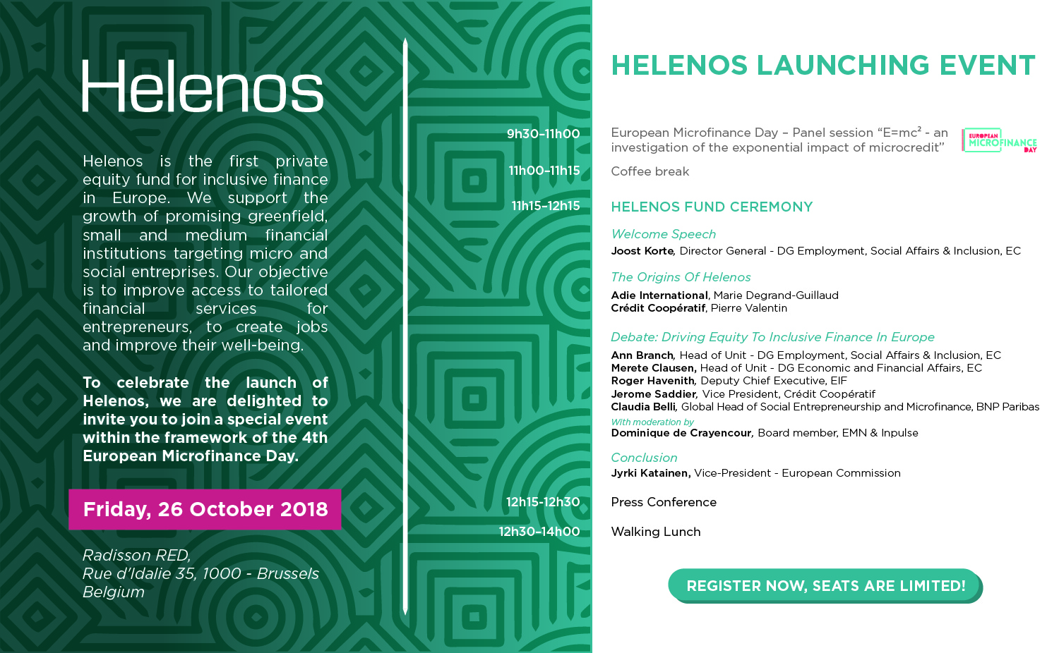 HELENOS LAUNCHING EVENT, 26 OCTOBER, BRUSSELS – KEYNOTE SPEECH BY EUROPEAN COMMISSION VICE-PRESIDENT KATAINEN